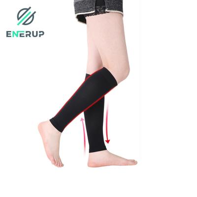 China Enerup QUICK DRY Women's Legless Compression Socks 15-20mmHg Calf Medical Compression Sleeve For Swelling Varicose Veins Edema for sale