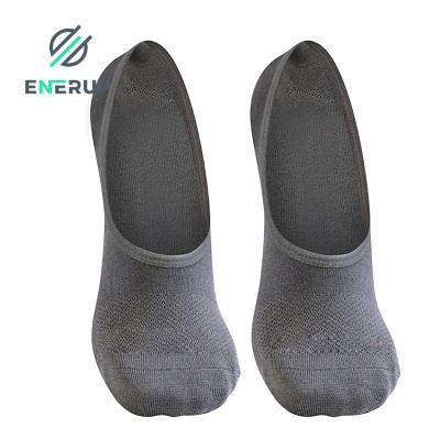 China Enerup QUICK DRY Women's Bamboo Fiber Mesh Design Low Cut Non Slip No Show Socks for sale