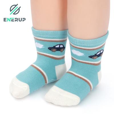 China Wholesale Enerup Boys Crew Sock Cotton Breathable Cartoon Soft Keep Warm Cute Anti Slip Comfortable Breathable Socks Kids for sale