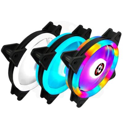 China With Fan 6 Pin Agro Led Light Rainbow Lighting RGB Mainframe Case Fan Desktop PC for sale