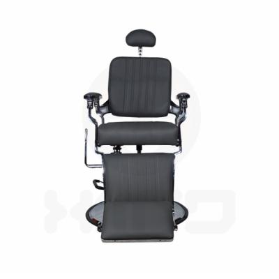 China Traditional Wholesale Price Used Barber Chair Beauty Black And Gold Hair Salon Chairs for sale