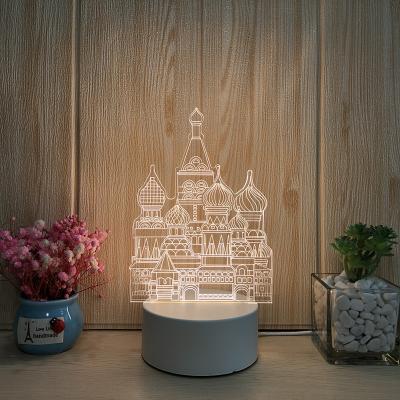 China Bedroom LED Night Light 3D Cartoon Children USB Bedside Lamp Modern Creative Small Table Lamp for sale