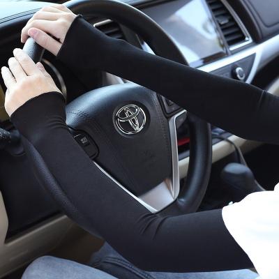 China Breathable Modal Cotton Riding Sun Protection Sheaths Women Arm Sleeve Fingerless Cool Sunscreen Summer Driving Sunshade Long Ice Sleeve for sale