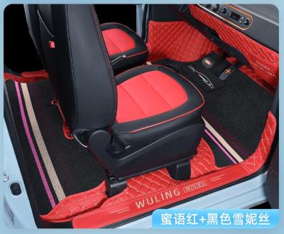 China Luxury suitable for full edging hongguang wuling mini foot pad ev mini car mat car mat for sale