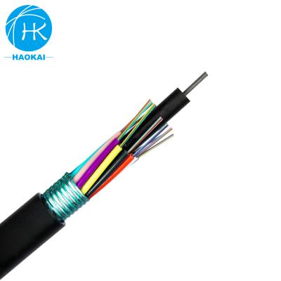 China Stranded GYTS Outdoor Fiber Cable met enkel staaldraad Centrum Versterking Waterdicht Te koop