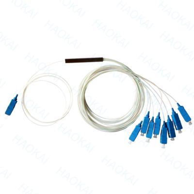 Κίνα Μίνι 1x8 PLC Splitter Steel Tube SC APC UPC Οπτική ίνα Splitter προς πώληση