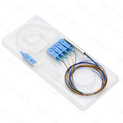 China SC UPC APC LC conector de fibra óptica divisor de mini tubo de acero caja de divisor de fibra óptica en venta