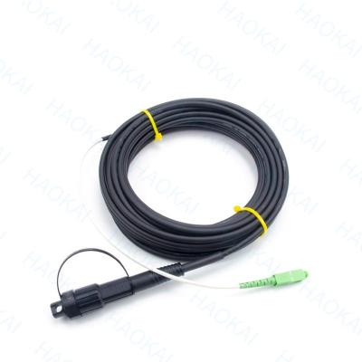 Chine Préconnecteur FTTX Solution SC APC FTTA Cable à fibre optique 5.0mm G657A2 LSZH 5M Noir à vendre