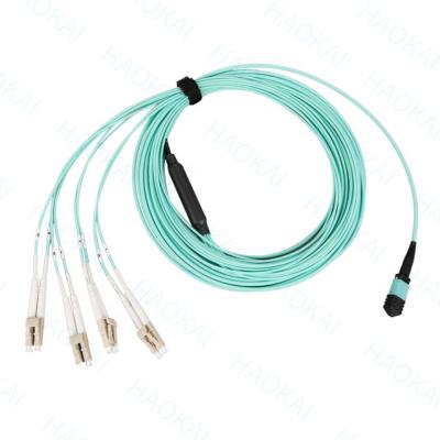 China 12 núcleo Multimode Fibra Óptica Patch Cord com MPO LC conector à venda