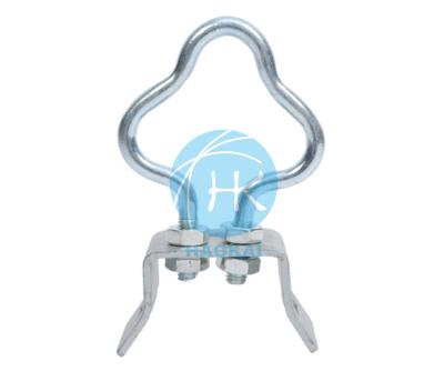 China Aerial Galvanized Steel Ftth Heavy Duty Hook Suspension Clamp Drop Cable Hook for sale