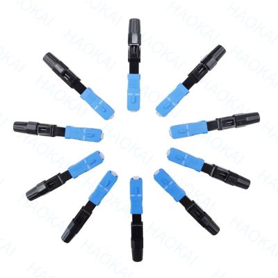 China SC UPC SM Optische vezel snelle connector Low Insertion Loss FTTH snelle connector Te koop