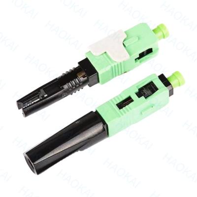 Cina 0.3db 60mm SC APC Fast Connector SM FTTH Fiber Optic Quick Connector in vendita