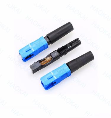 Cina SC UPC Fibra ottica Fast Connector 0,9 mm 2,0 mm Single Mode SC Fiber Connector in vendita