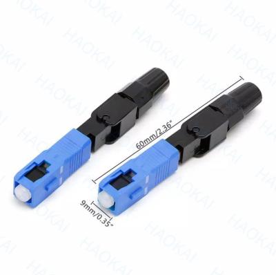 Cina Cable FTTH Drop Fiber Optical Fast Connector Fiber SC UPC Fast Connector in vendita