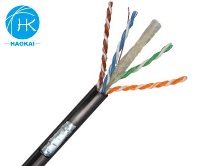 Cina 4 coppie 23awg FTP CAT6 cavo Internet esterno con gelatina o gel in vendita