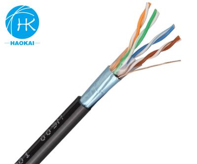 China FTP CAT5E Outdoor LAN Cable Pure Copper Internet Cable High Temperature Resistance for sale