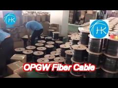 6 core armored opgw fiber cable 8f aerial fiber optic cable ground wire