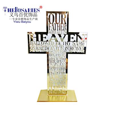 China RELIGIOUS Crucifix Saint Holy Bible Cross Father Pray For You Gift Home Ornaments Religious Keepsake for sale