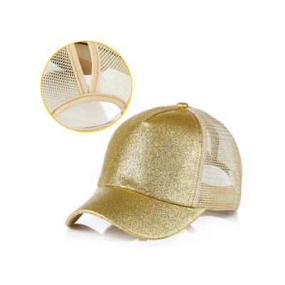 China breathable & Waterproof Criss High Quality Custom Criss Cross Leopard High Quality Baseball Cap Ponytail Baseball Cap Manufacturer for sale