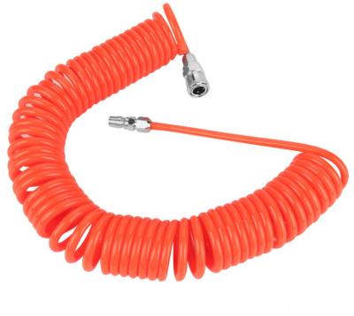 China High Quality Air Chendlbl PU Recoil Air Hose With Connector PU Sprial Hose 1/4' PU Spiral Hose Pneumatic Tube for sale