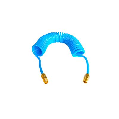 China Good Quality Blue Spiral Air Chendl PU Coil Tubing Hose Air Duct Hose for sale