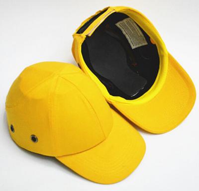 China COMMON Customized Worker Helmet Hat Baseball Cap Fashion Baseball Cap Yellow Tough Safty Bump Hat for sale