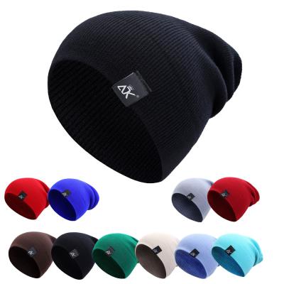 China 2021 Custom Knitted Cheap Beanie Hats Hot Selling Men's Winter Beanie Hats COMMON Hats for sale