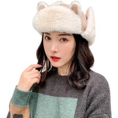 China Wholesale COMMON Warm Woolen Winter Hat Cute Winter Earflaps Taslan Trapper Hat for sale