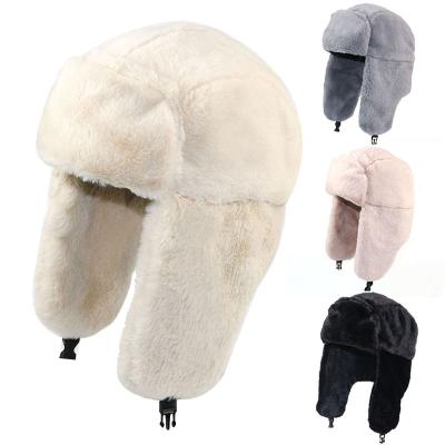 China Good Quality Winter Faux Fur Ear Flap Trooper Trapper Bomber Hat Windproof COMMON for sale