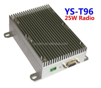 China 25W RS232 RS485 data transceiver module, 20KM rf wireless audio modules, 150Mhz 230Mhz 450Mhz voice transmission T96 module for sale