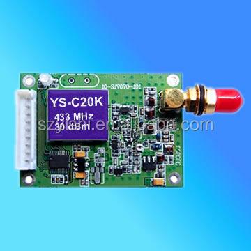 China 3KM FM 1W GFSK Data Radio Transmitter and Receiver Module, 433Mhz 450Mhz 868Mhz 915Mhz Long Range RF UHF Transceiver Module C20K for sale