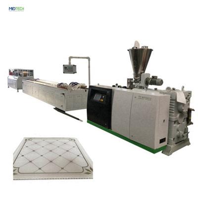 China MIDTECH Plastic Sheet PVC Profile Extrusion Machine Production Line For Ceiling And Wall Panel for sale