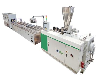 China MIDTECH Plastic Wood Sheet PVC Window Sill Door Frame Profile Extrusion Production Line for sale