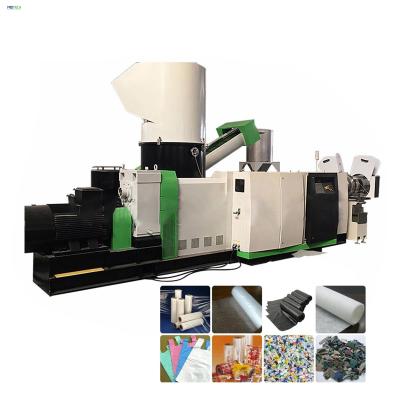 China PP PE Plastic Film Granulator Scrap Plastic Recycling Waste Plastic Pelletizer / Woven Bags Water Ring Pelleting Machine Production Line for sale