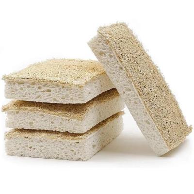 China Sustainable Natural Loofah Sponge Dish Washing Household Cleaning Sponge for sale