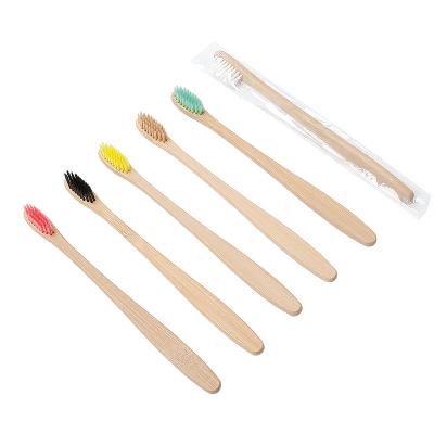 China Disposable Bamboo Material Degradable Soft Environment-friendly Adult Toothbrush for sale