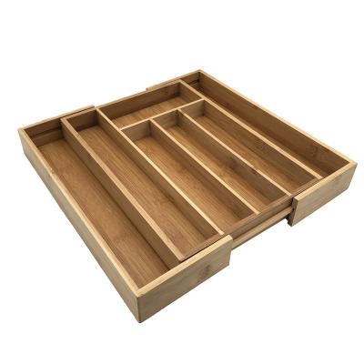 China Sustainable Reusable Retractable Tableware Storage Be Made of Bamboo Eco friendly for sale