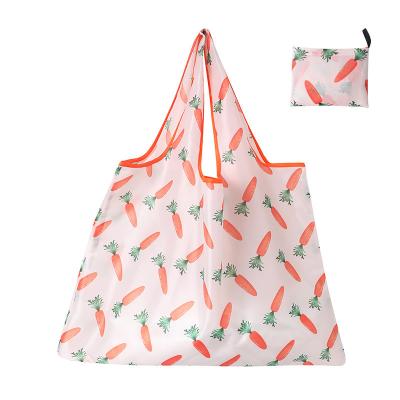 China Folding Eco Friendly Reusable Customized Square Creative Portable Large Capacity Foldable Shopping Bag for sale