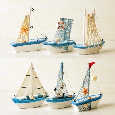 China Living Room Handmade Model Ship Wooden Model Sailboat Decor Decorative Items For Europe Sailboat Wooden Model for sale