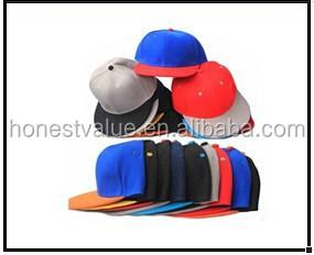 China JOINT Wholesale Single Flat Brim Snapback Caps OEM Hats Without Logo for sale