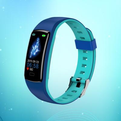 China Touch Screen Daul Color Band Fitness Tracker Heart Rate Blood Pressure Monitor Health Digital Smart Watch for sale