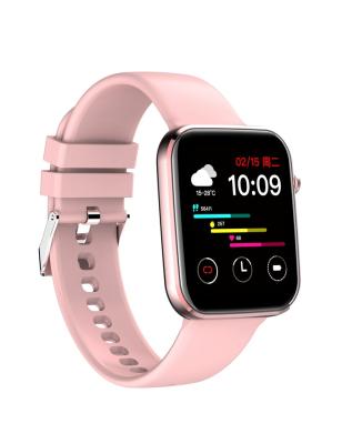 China Waterproof IP67 Touch Screen Ladies Health Sport Watches Wristband Pink Woman Smart Watch for sale