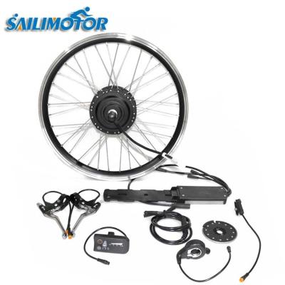 China Supplier Professional Middrive Ebike Conversion Kit, 500W 1500W 48V 72V Front Rear Wheel Hub Electric Bike Conversion Kit= Conversion Kit for sale