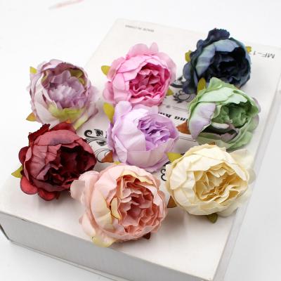 China High Quality DIY Natural Touch Peony Flower Head Artificial Silk Flower Wedding Decoration for sale