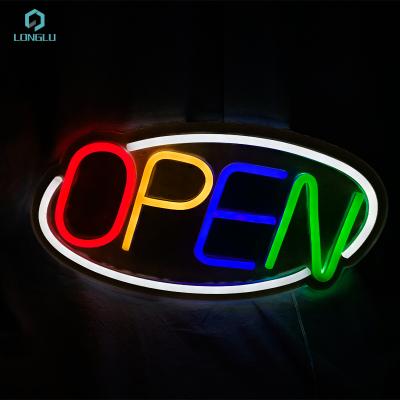 China Hanging Buildings Bar Shop Advertising Open Letter Led Neon Sign for sale