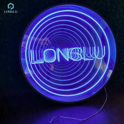 China Buildings factory supplier glass neon sign custom mirror neon signs for bar decoration for sale