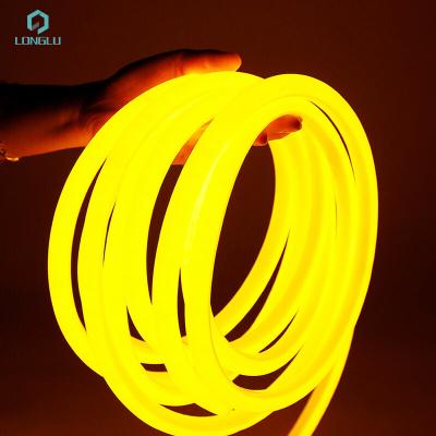 China Hotel 360 Degree Flex Strip Neon Light Round Flexible LED Strip Tube Colorful Silicone Rope Neon Lamp for sale