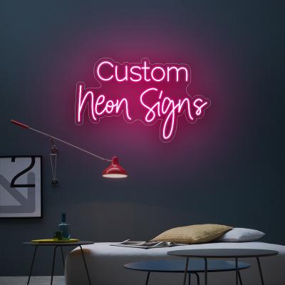 China Buildings Custom Creative Advertising Electronic Signs Lighting Acrylic Letters Flex Led Neon Decoration Wall Sign for sale