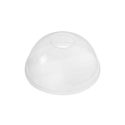 China Compostable 12-24 oz PLA Clear Cups Dome Lids for Compostable Cold Drinks (Case of 1000) for sale