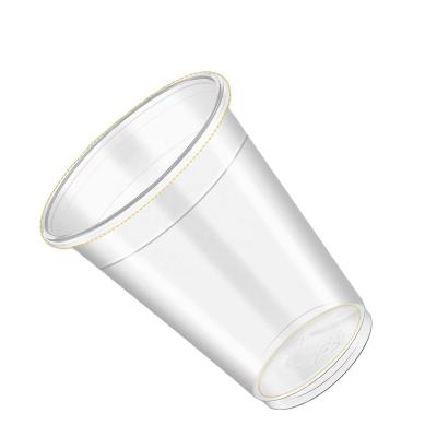 China 9 Ounce Compostable Clear Plastic Cup, [50 Packs] Disposable Plastic Drink Cups, Cold Party Drink Cups Perfect For Party, Entertaining Guests for sale